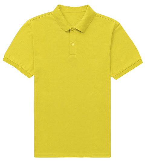 Men's Vibrant Yellow Polo Shirt - Bright & Bold | Premium Cotton Polo