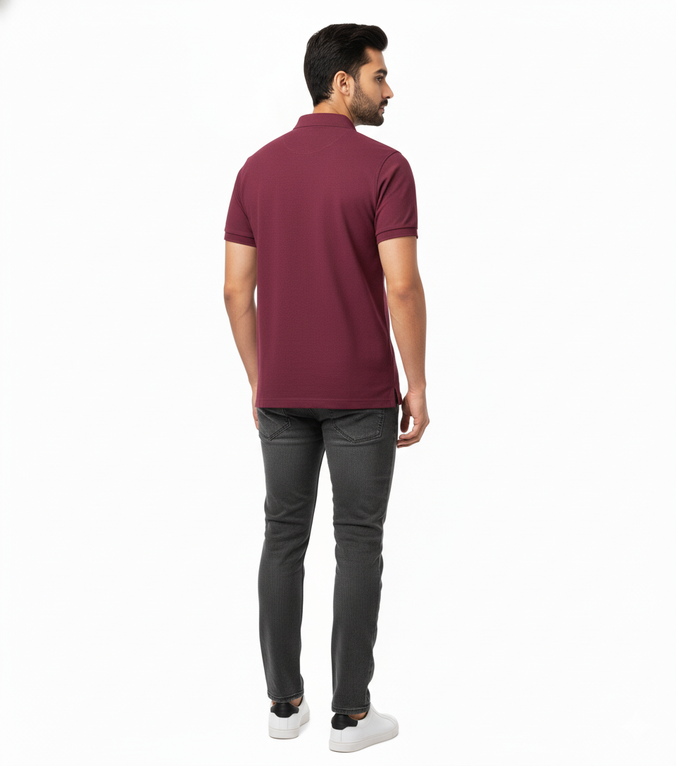 Effortless Style: Premium Maroon Polo Shirt for Men