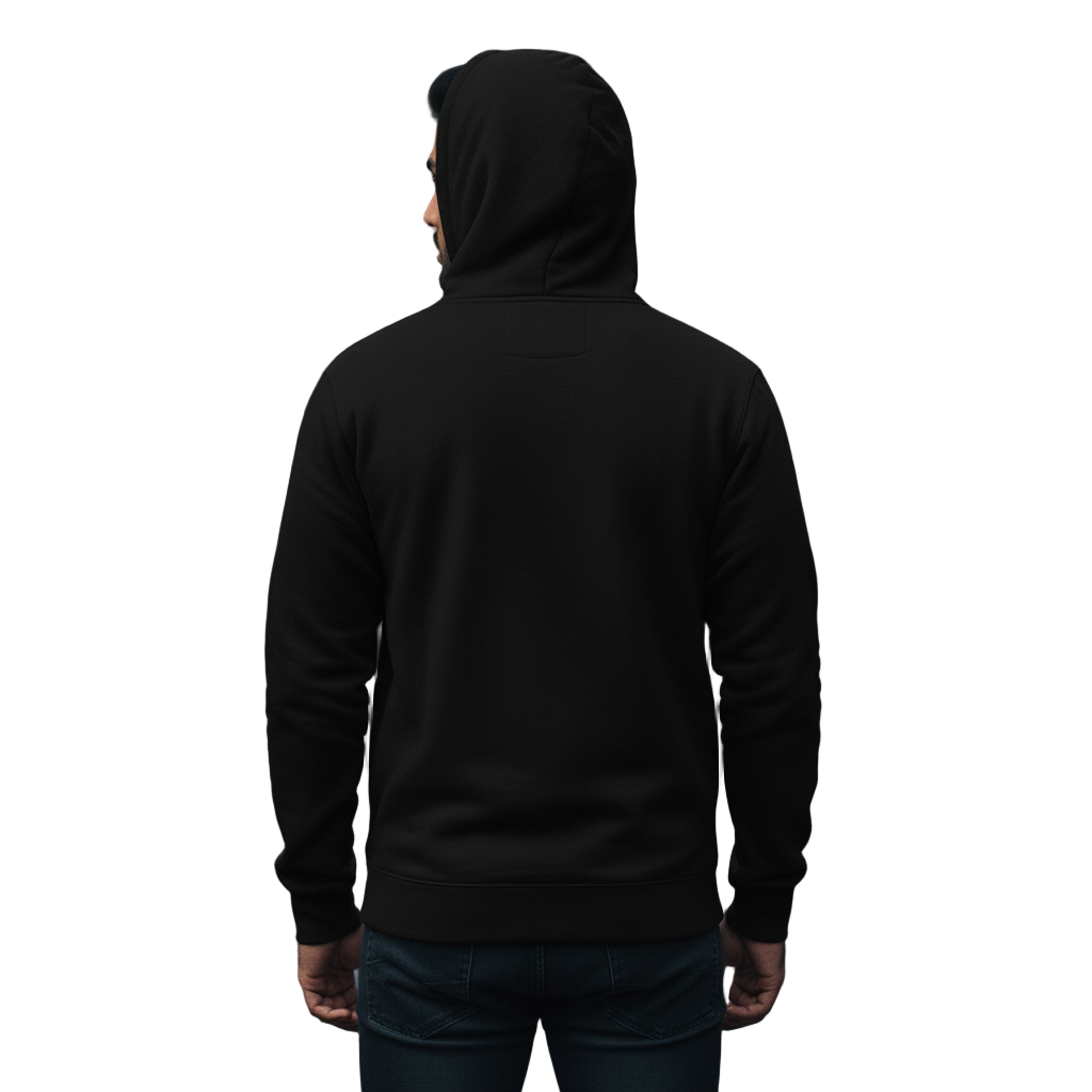 Unleash Your Style: Premium Black Pullover Hoodie
