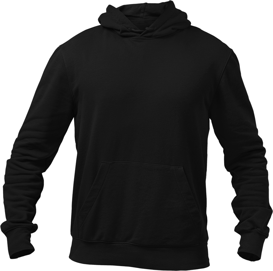 Unleash Your Style: Premium Black Pullover Hoodie