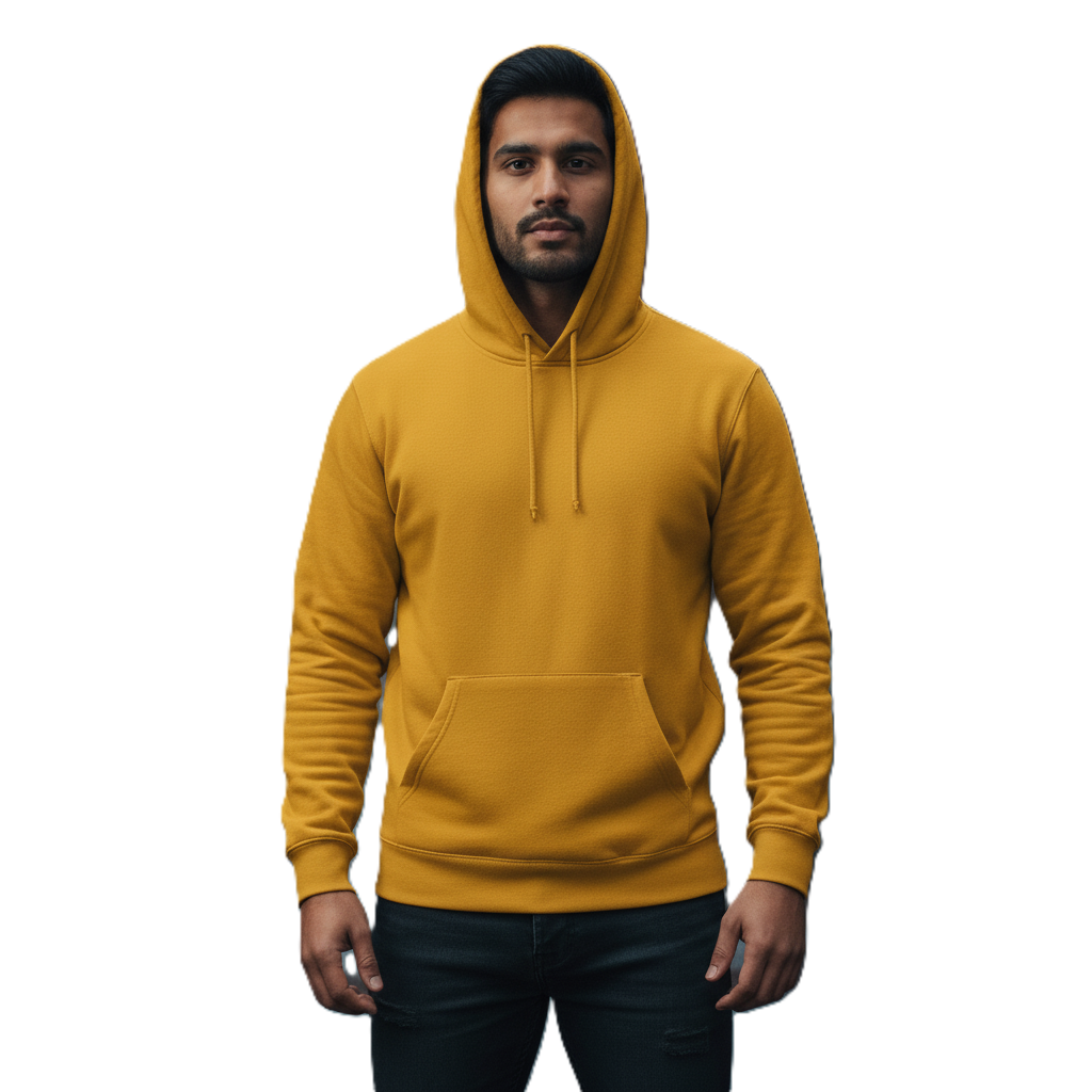 Unleash Your Style: Premium Mustard Yellow Pullover Hoodie
