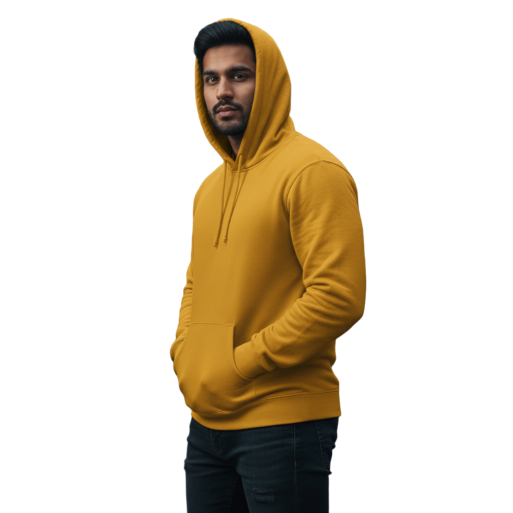 Unleash Your Style: Premium Mustard Yellow Pullover Hoodie