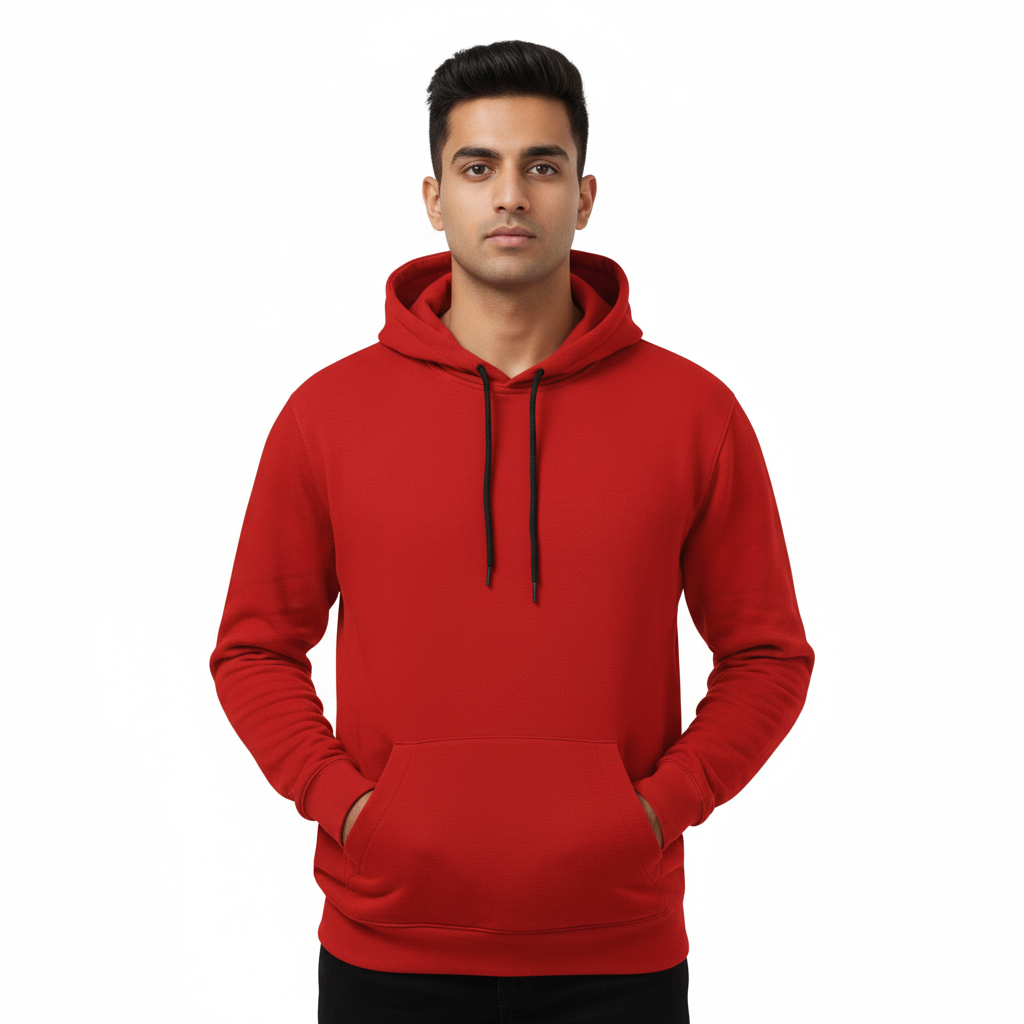 Unleash Your Style: Premium Red Pullover Hoodie