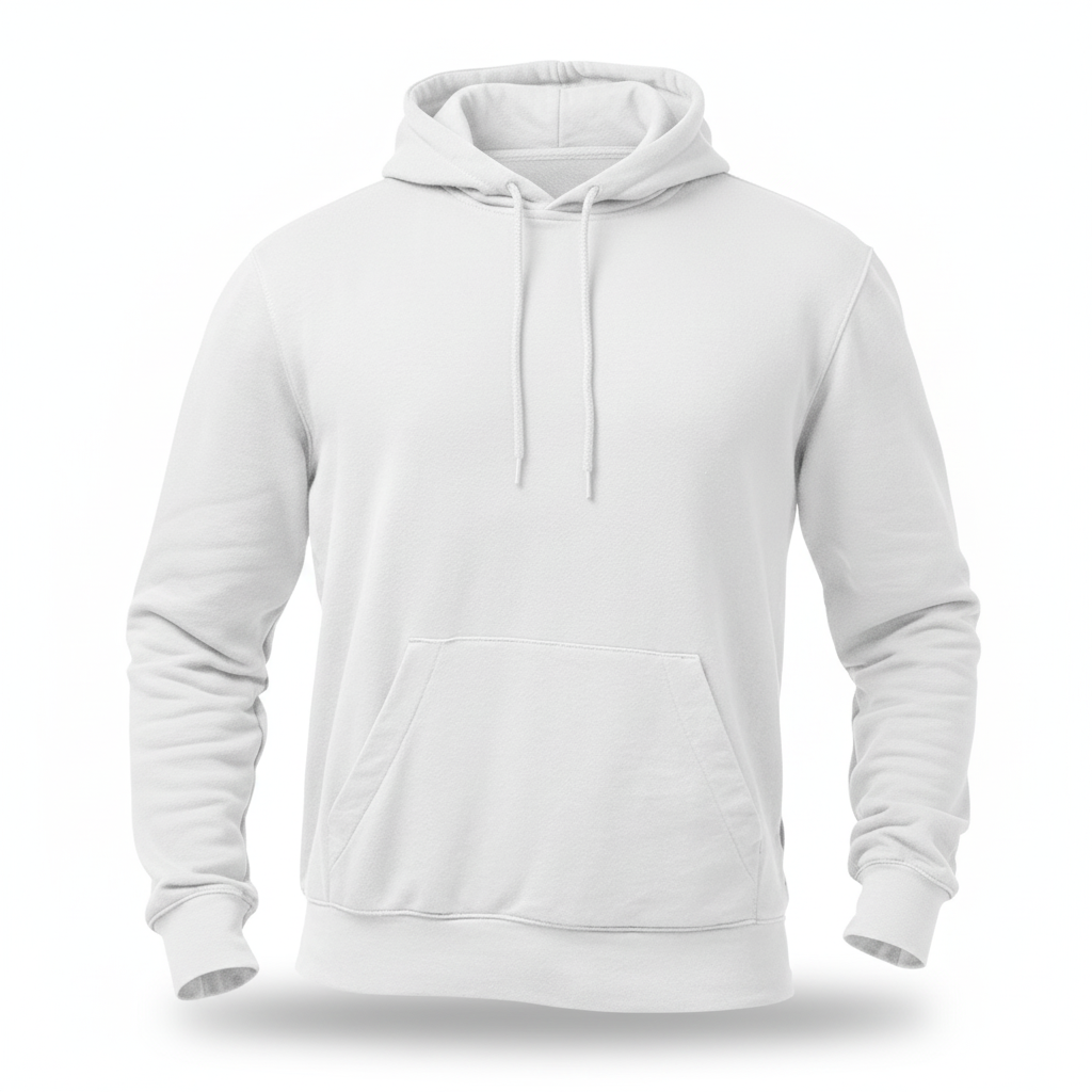 Unleash Your Style: Premium White Pullover Hoodie