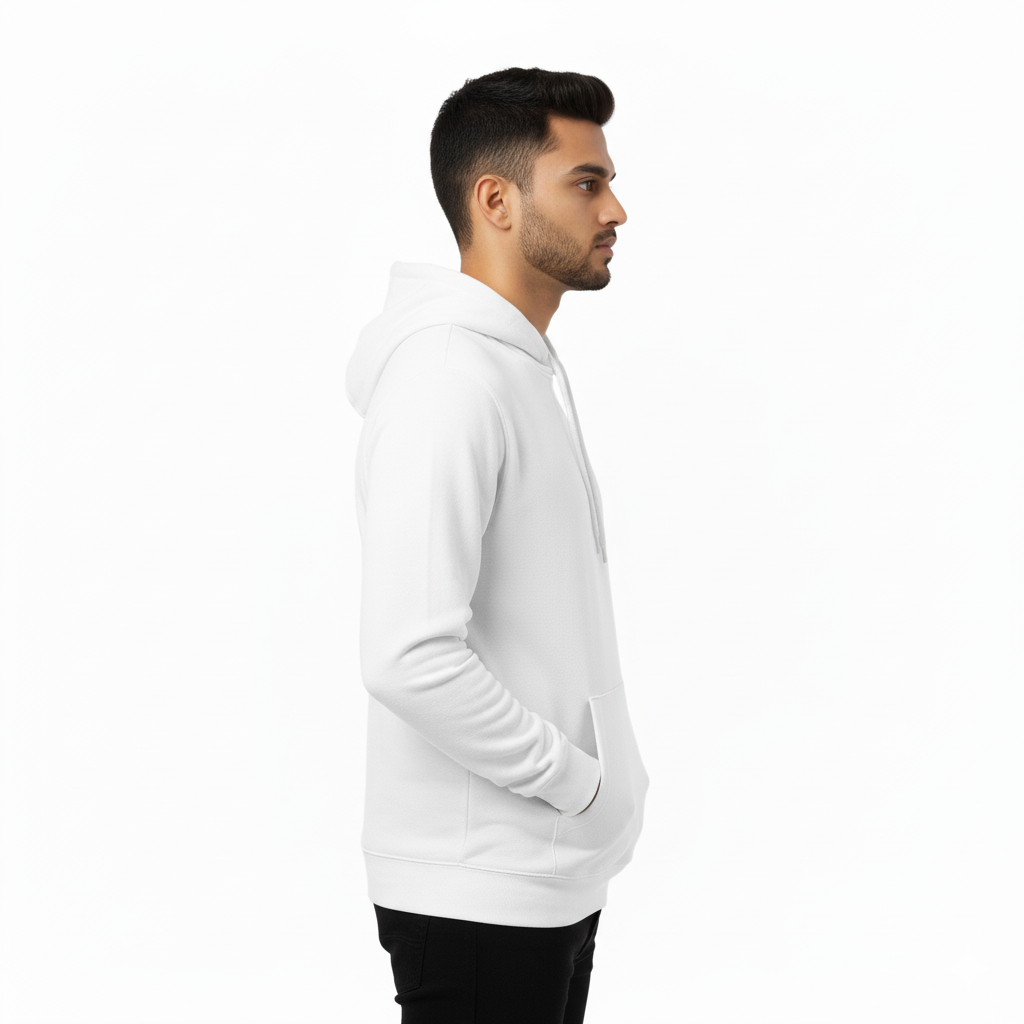Unleash Your Style: Premium White Pullover Hoodie