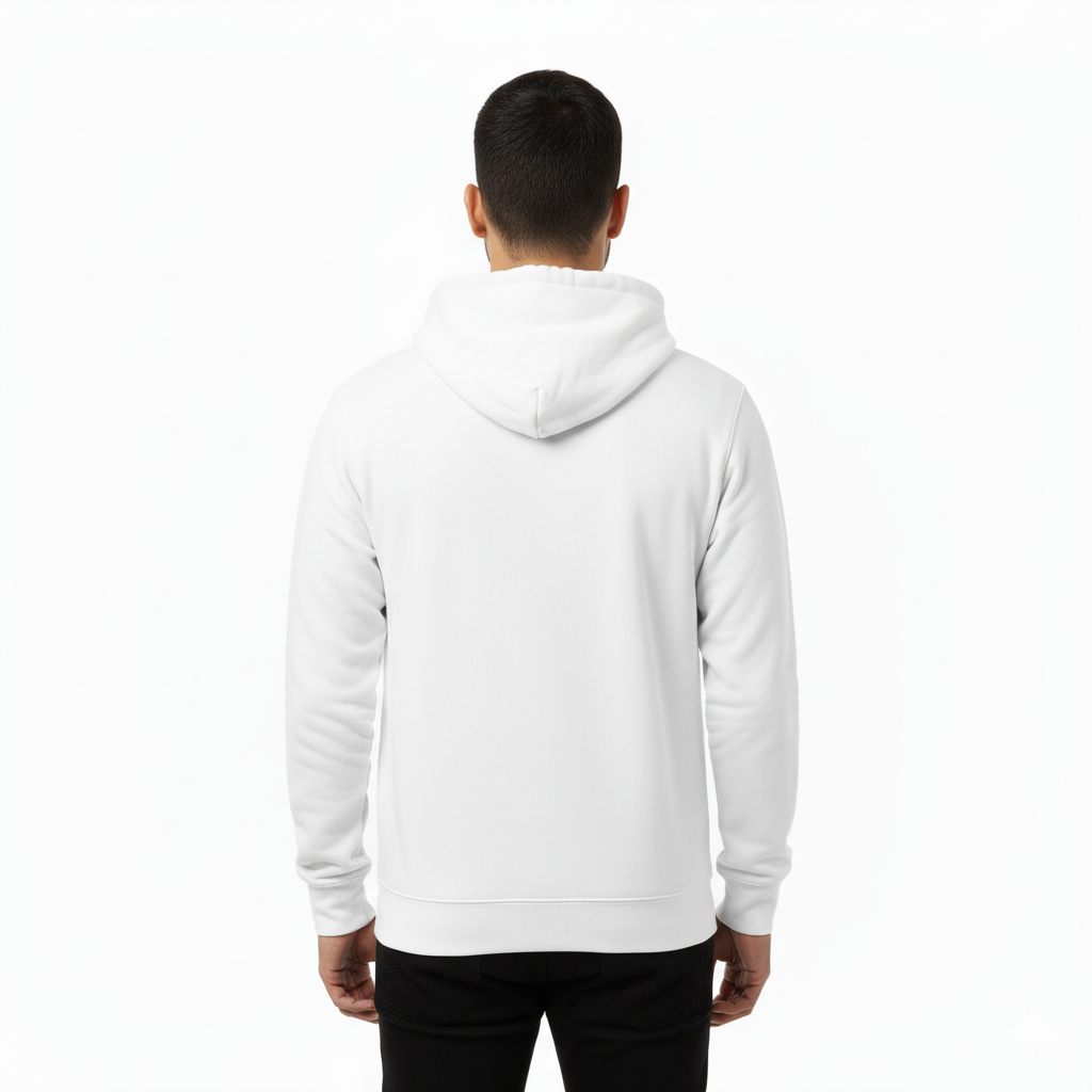 Unleash Your Style: Premium White Pullover Hoodie