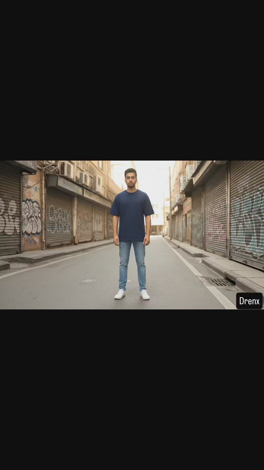 "Solve It" Rubik's Cube & Math Equation Navy Oversized T-Shirt for Men