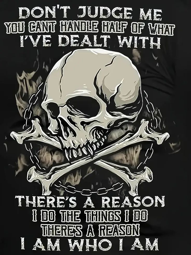 "Don't Judge Me" Oversized Black T-Shirt - Skull & Bones Resilient Statement Tee