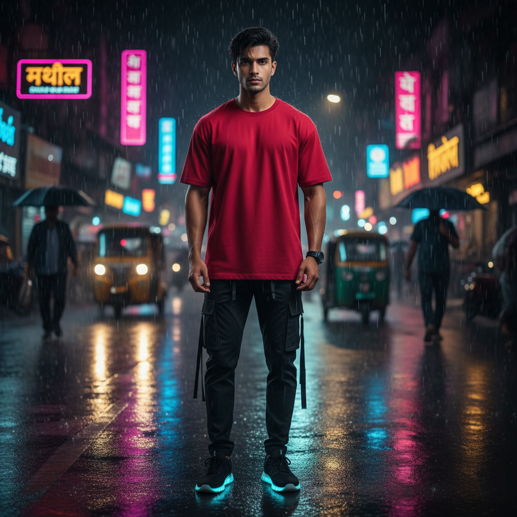 Game Over Monkey Gamer Oversized Red T-Shirt - Retro Gaming Streetwear